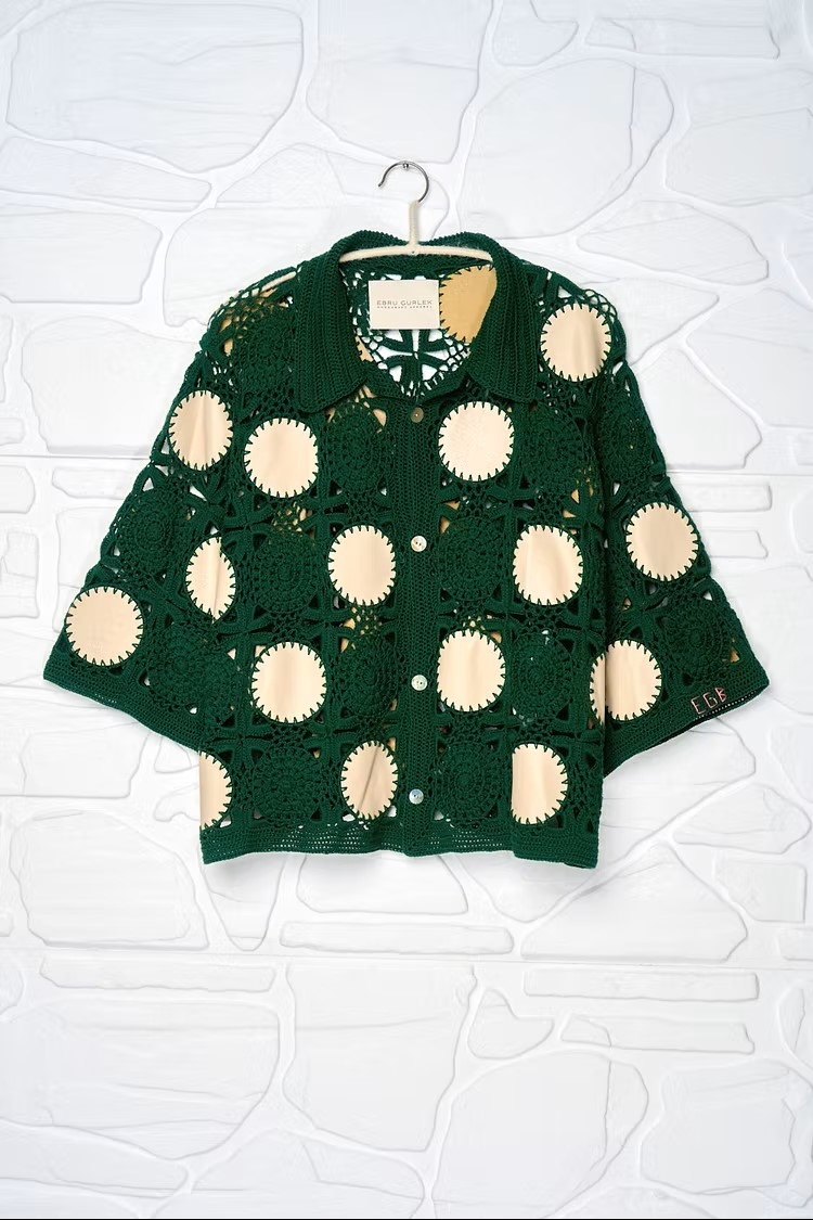 Unique one-of-a-kind garment highlighting distinctive texture and handcrafted details, created as a single exclusive piece.