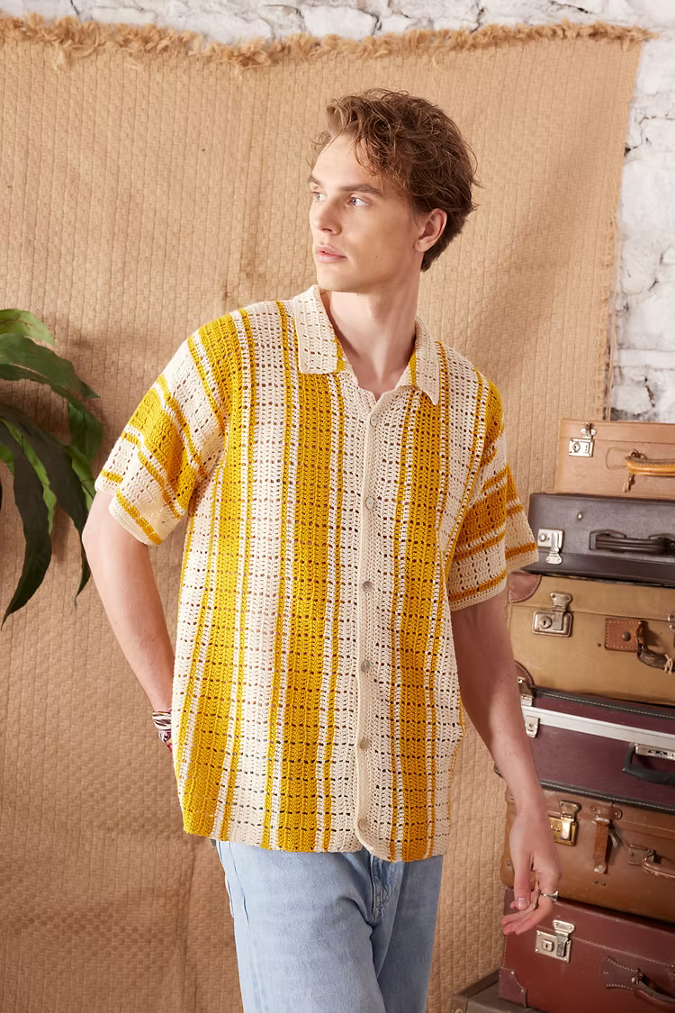 Strip Crochet Shirt