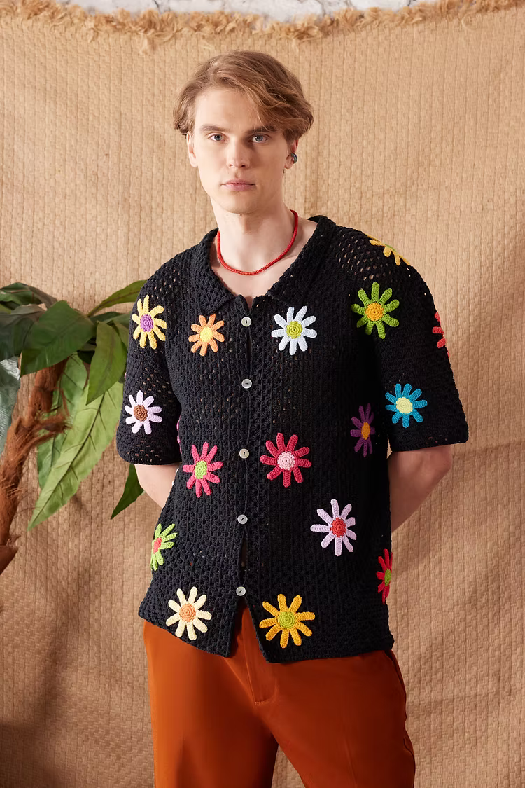 Daisy Crochet Shirt