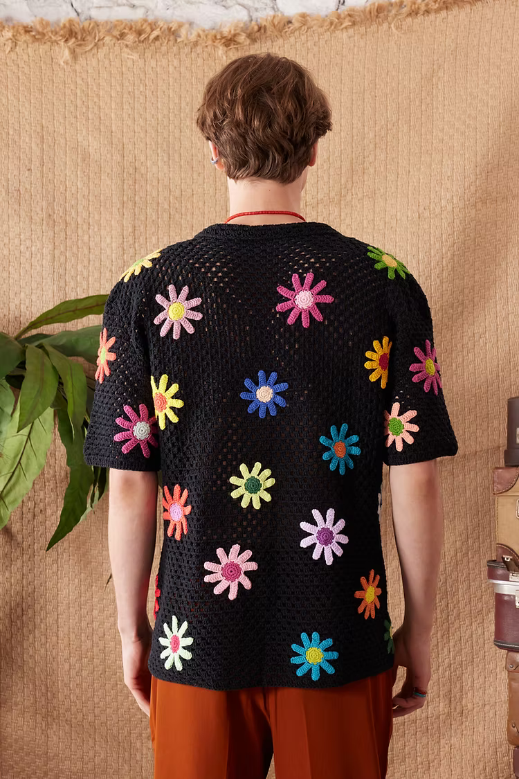 Daisy Crochet Shirt