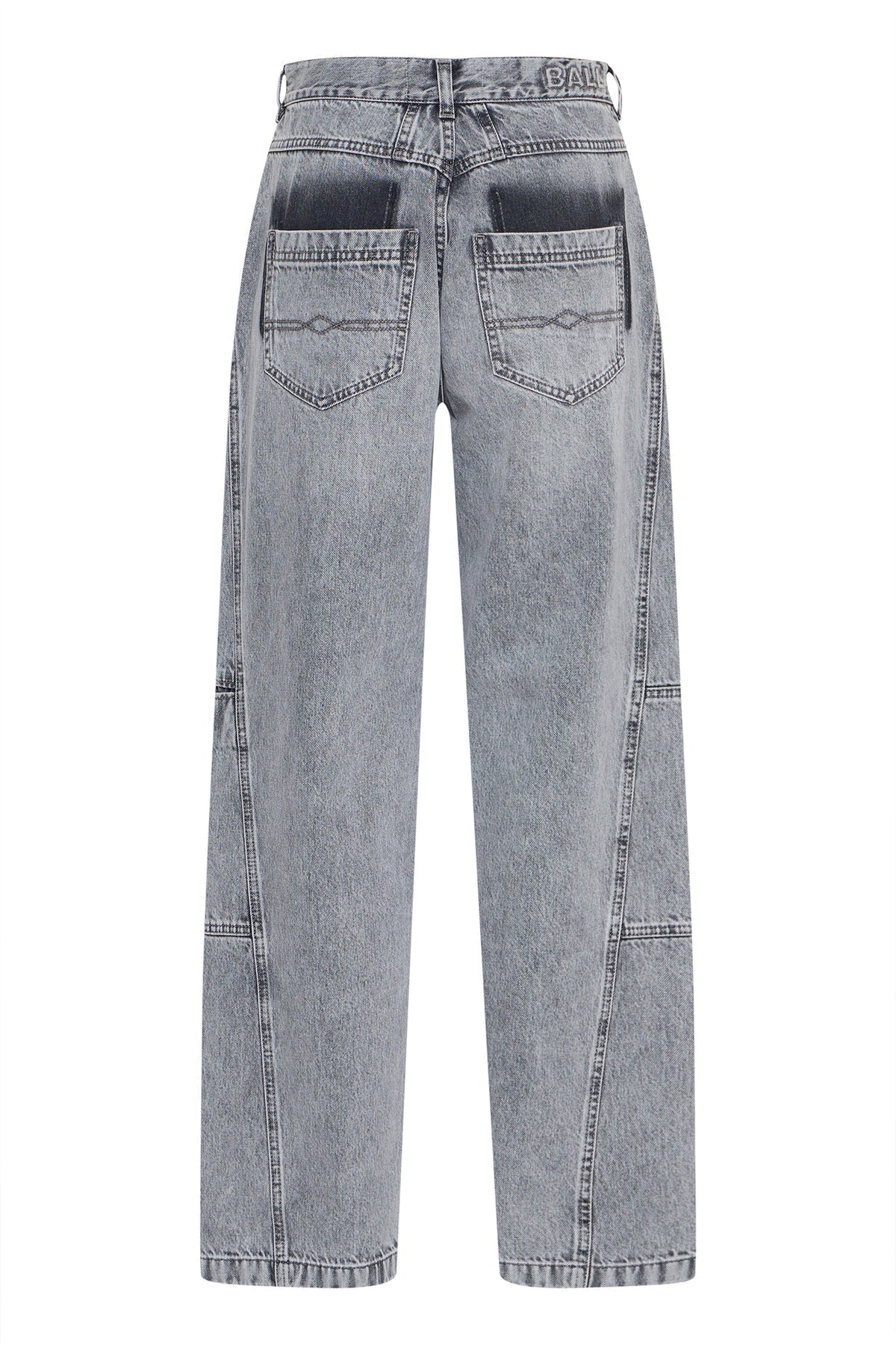 Bacammie curved jeans Grey