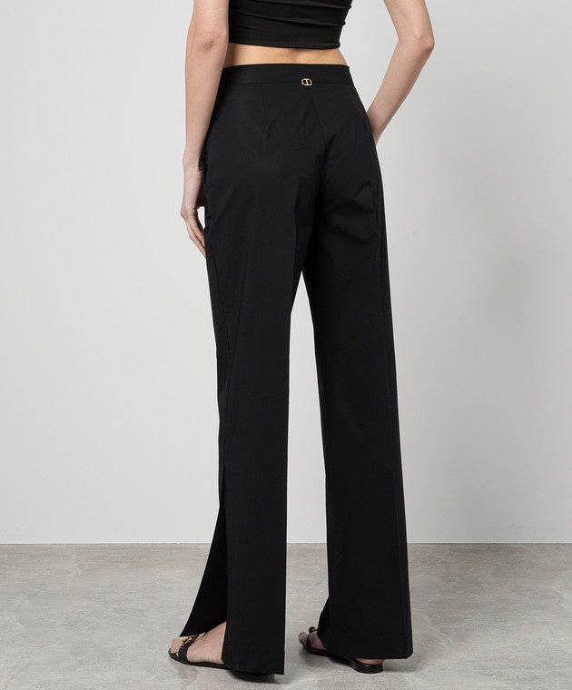 Trousers with side openings
