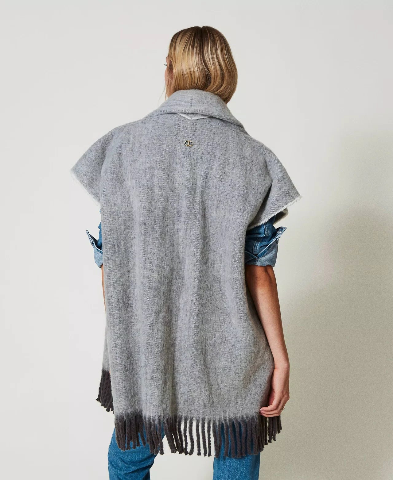 Poncho With Fringes