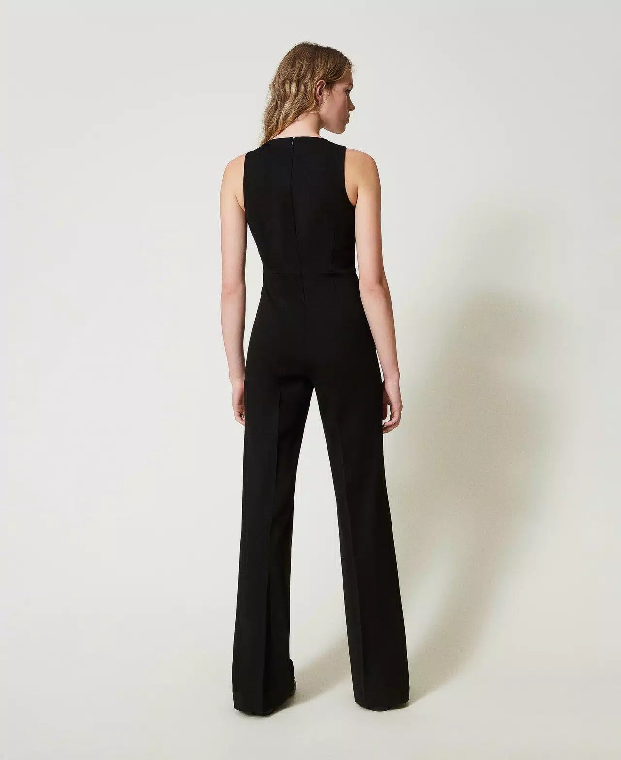 Flared leg jumpsuit
