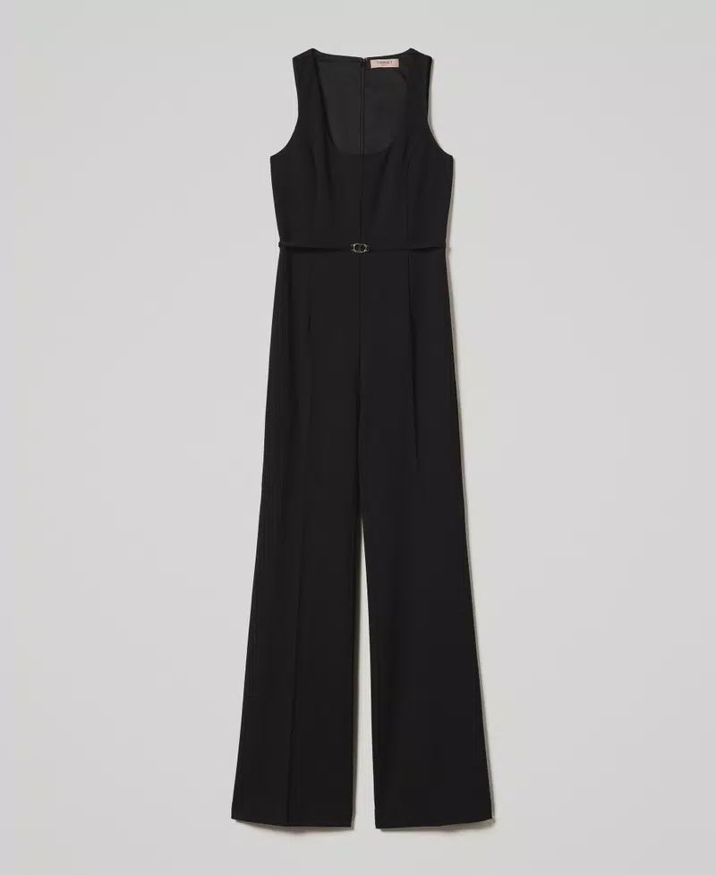 Flared leg jumpsuit