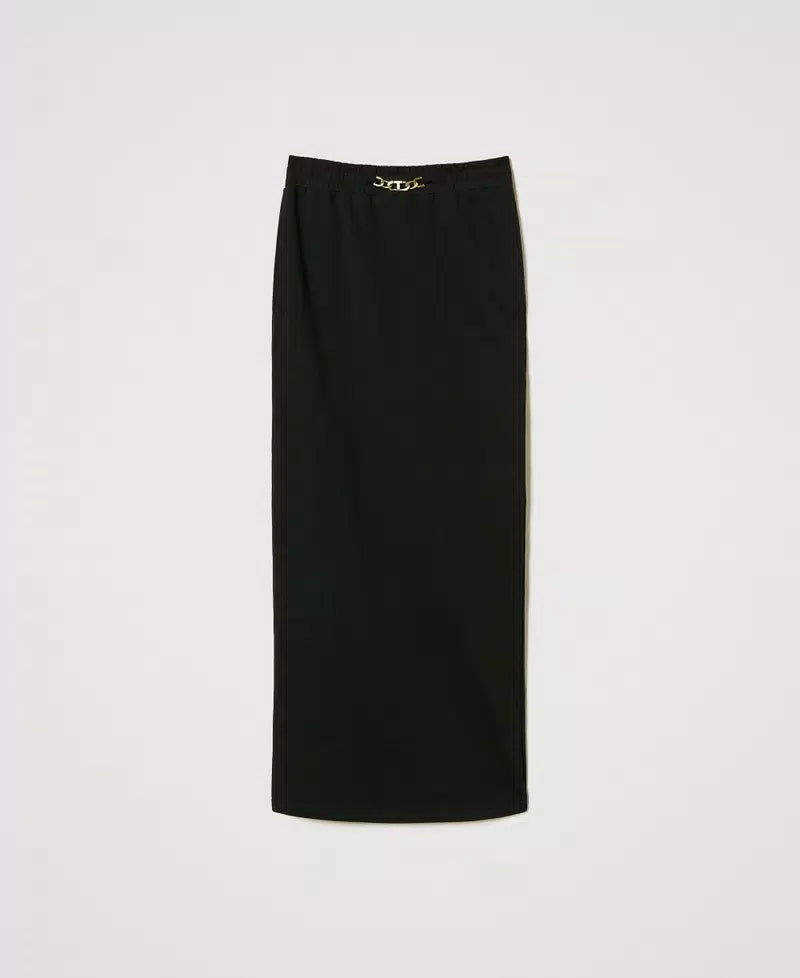 Long skirt with Oval T chain