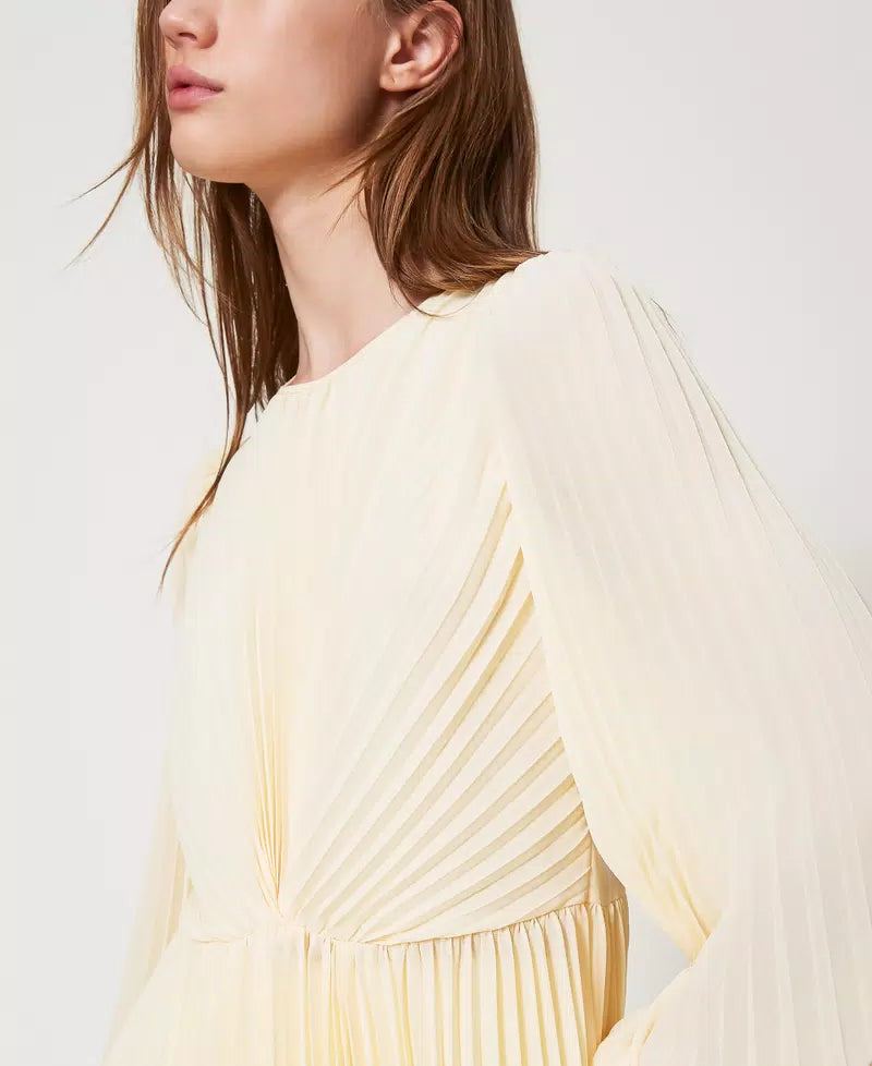 Pleated georgette blouse
