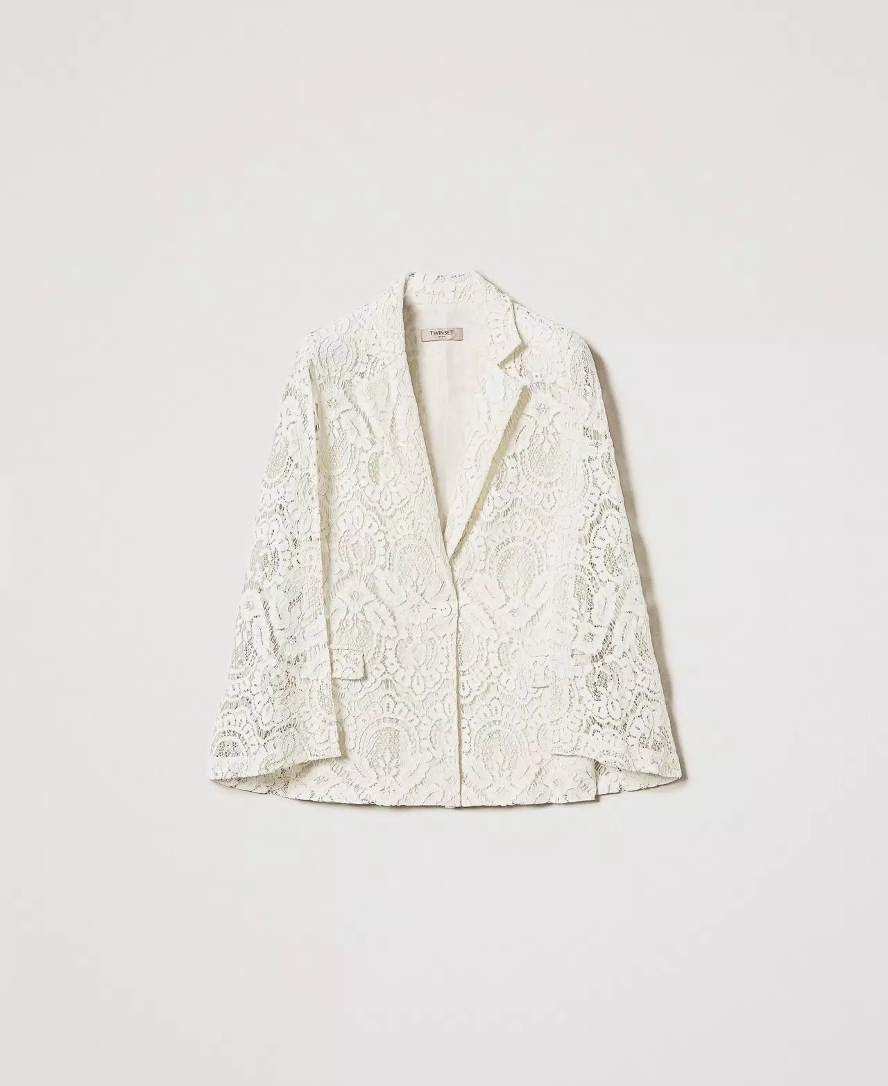 Procida macramé lace blazer