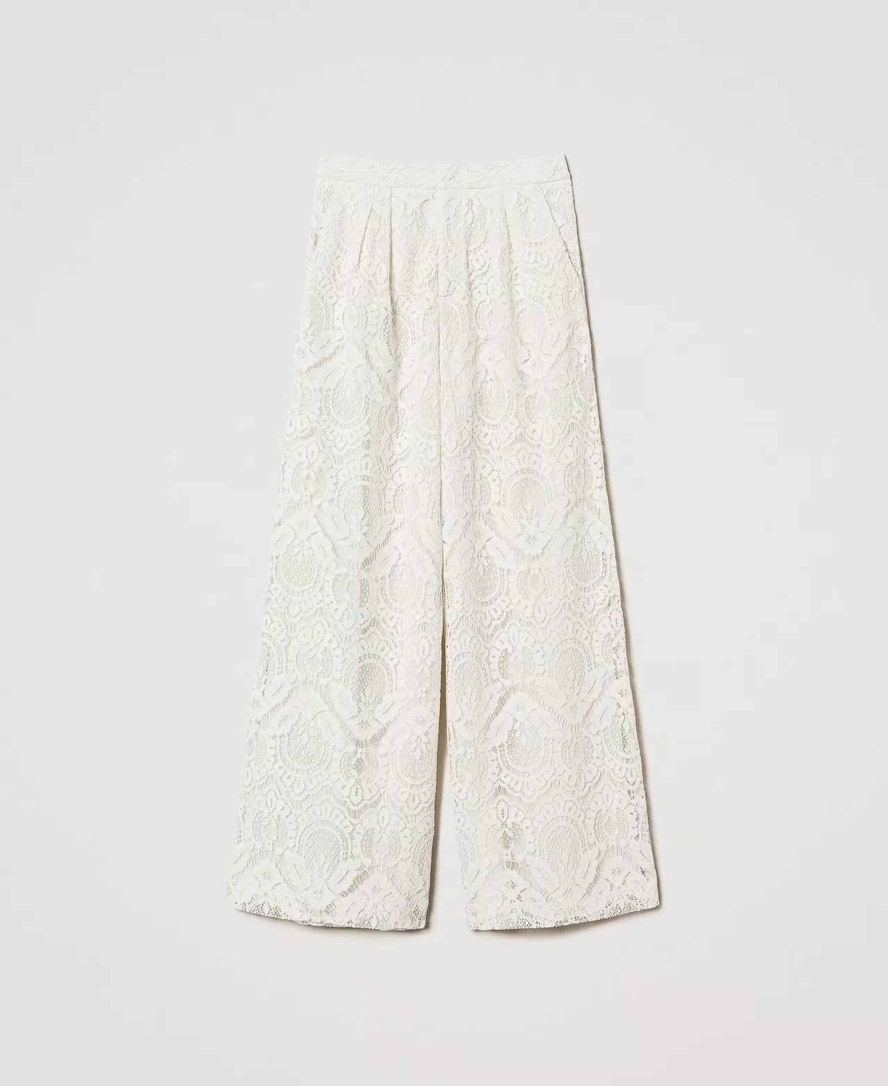 Procida palazzo trousers in macramé lace