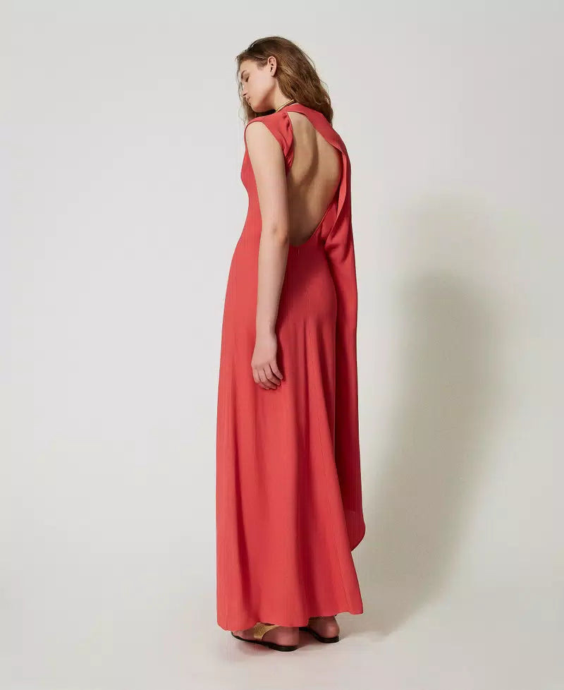 Volcano long dress in georgette