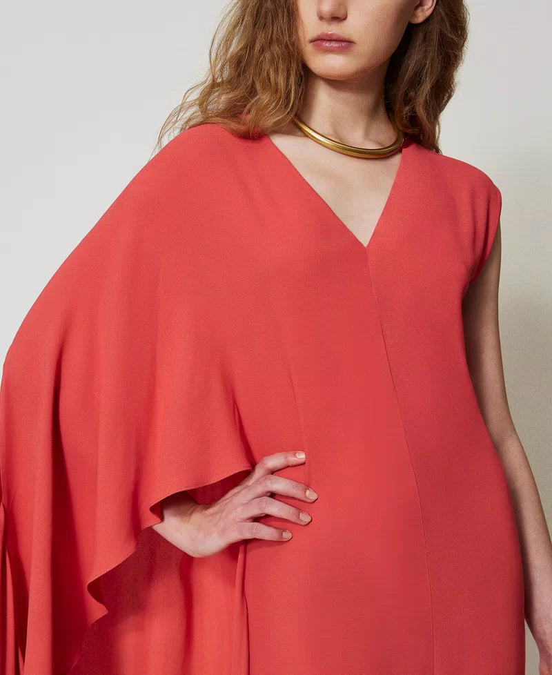 Volcano long dress in georgette