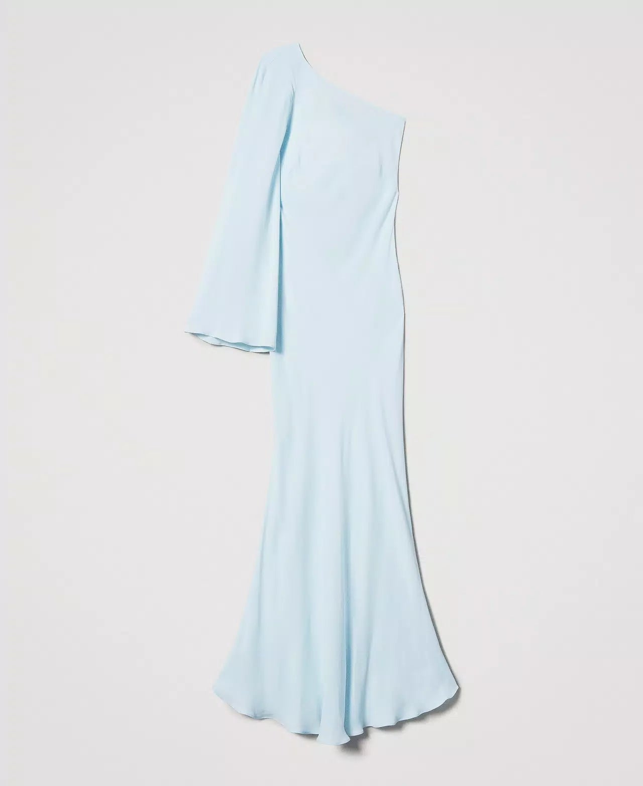 Lido long fitted dress in georgette