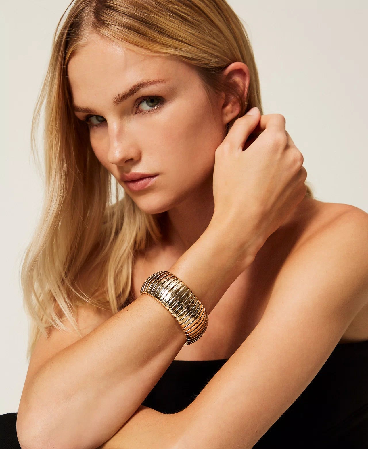 Snake print bracelet