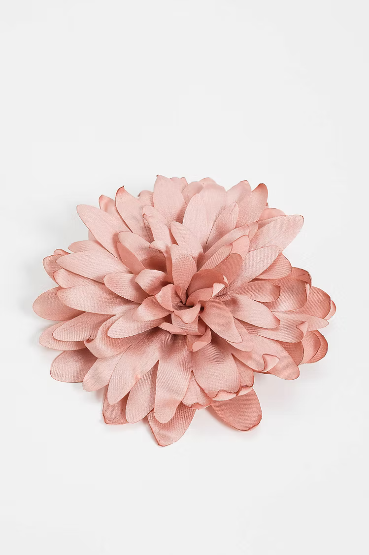 Fabric flower brooch