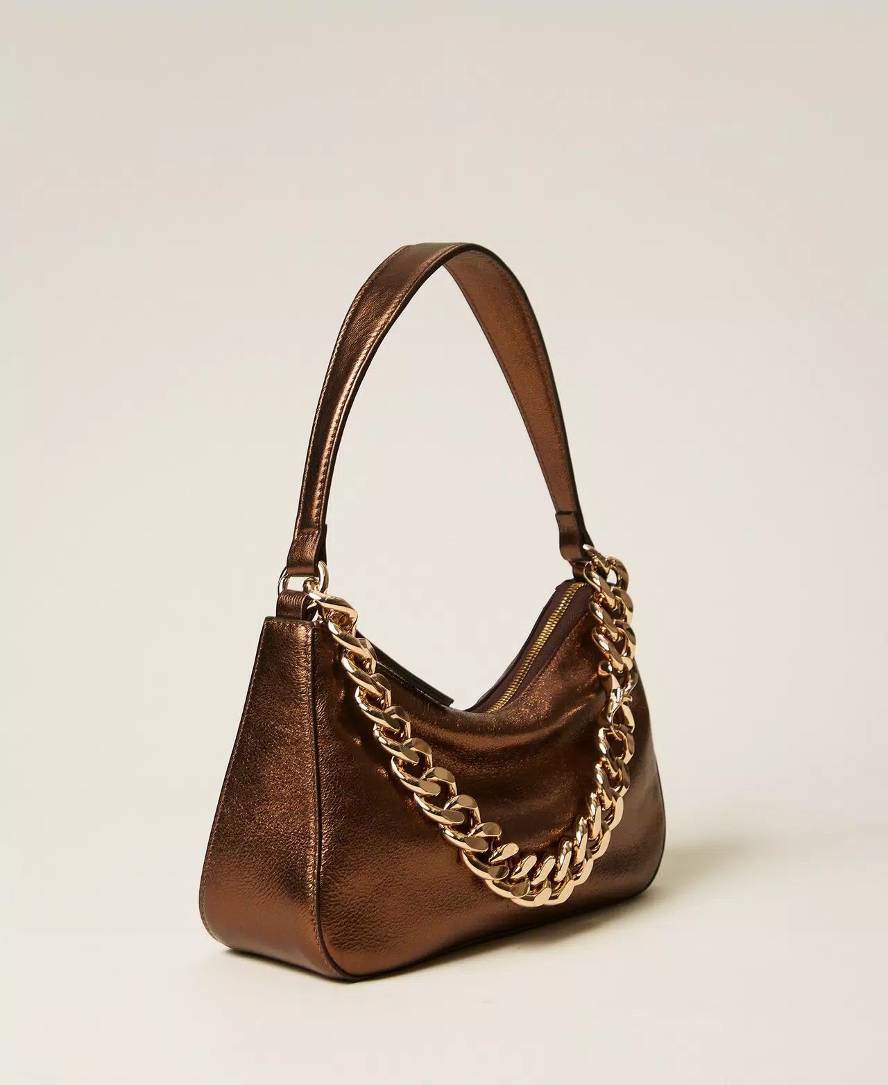 Liliane medium laminated leather bag