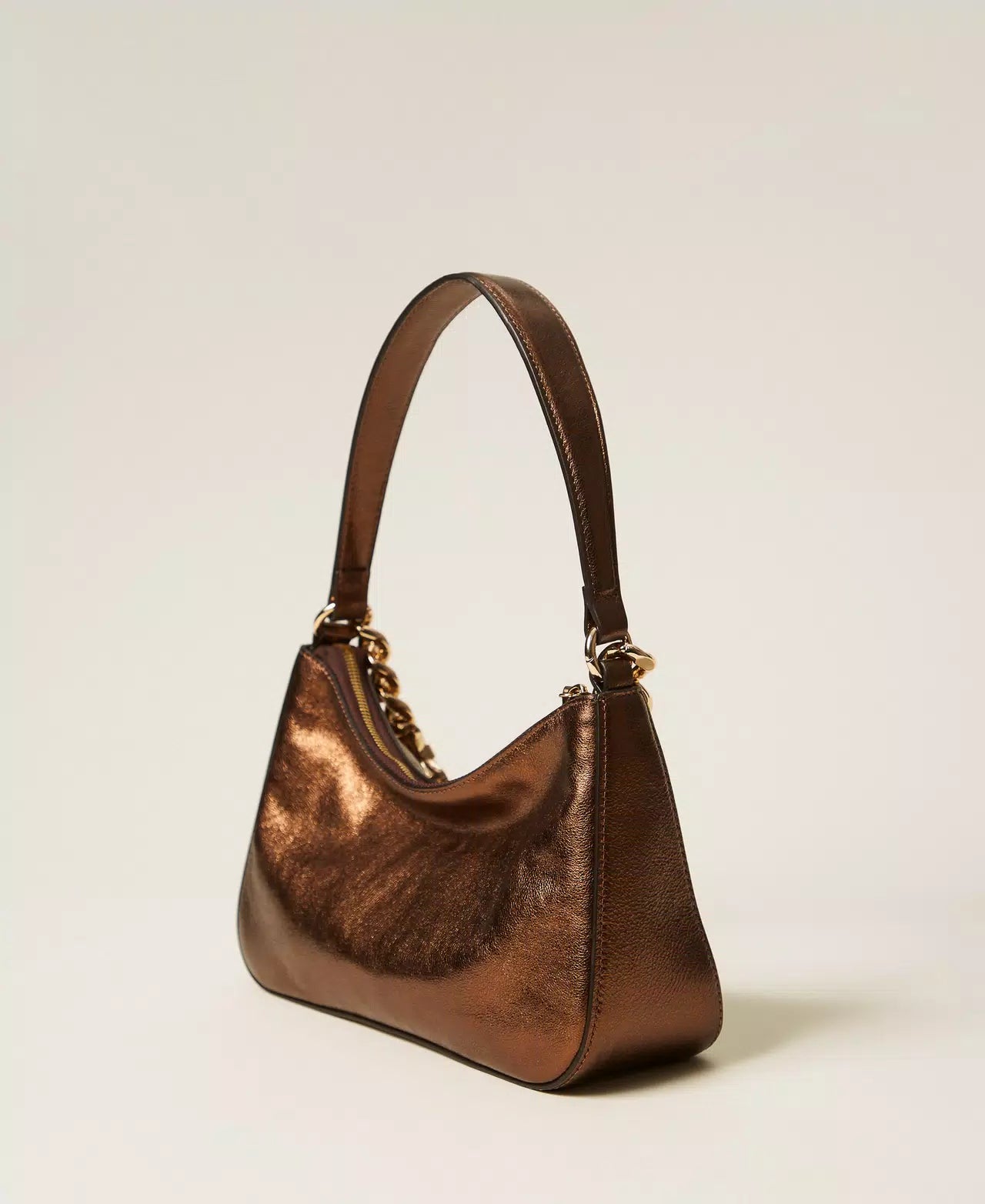 Liliane medium laminated leather bag