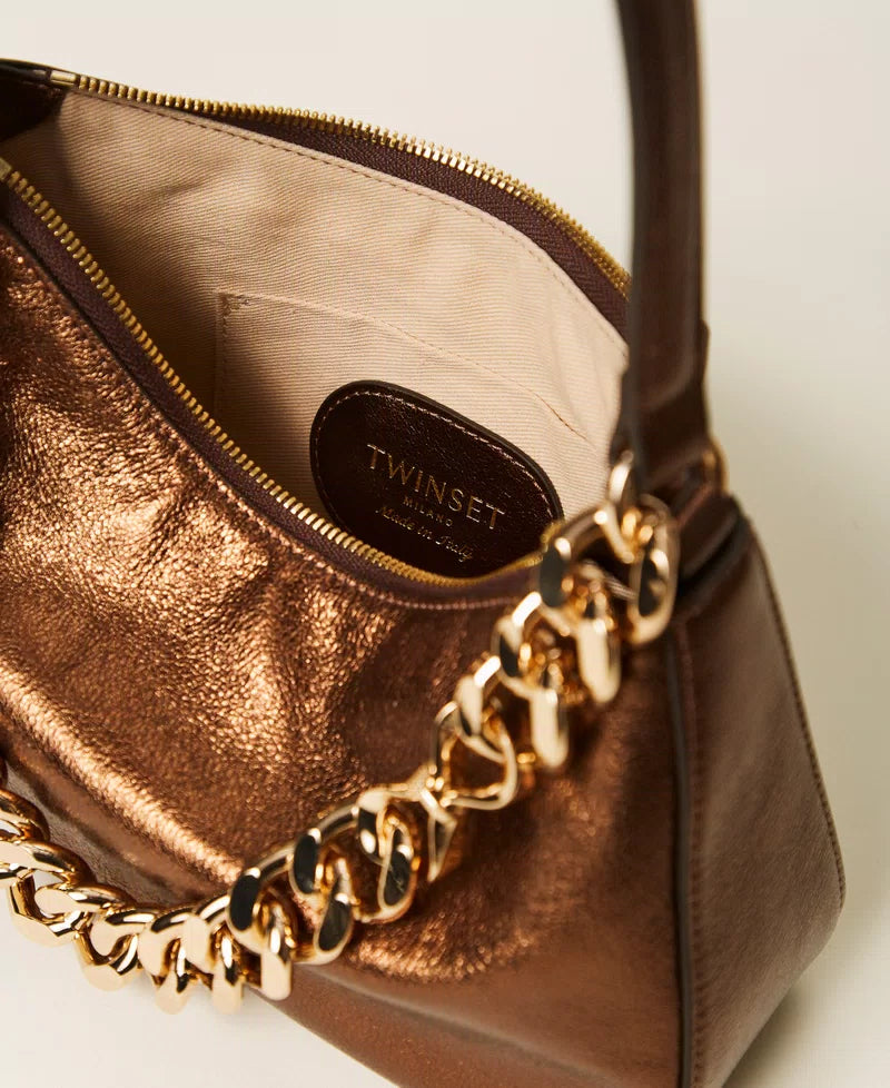 Liliane medium laminated leather bag