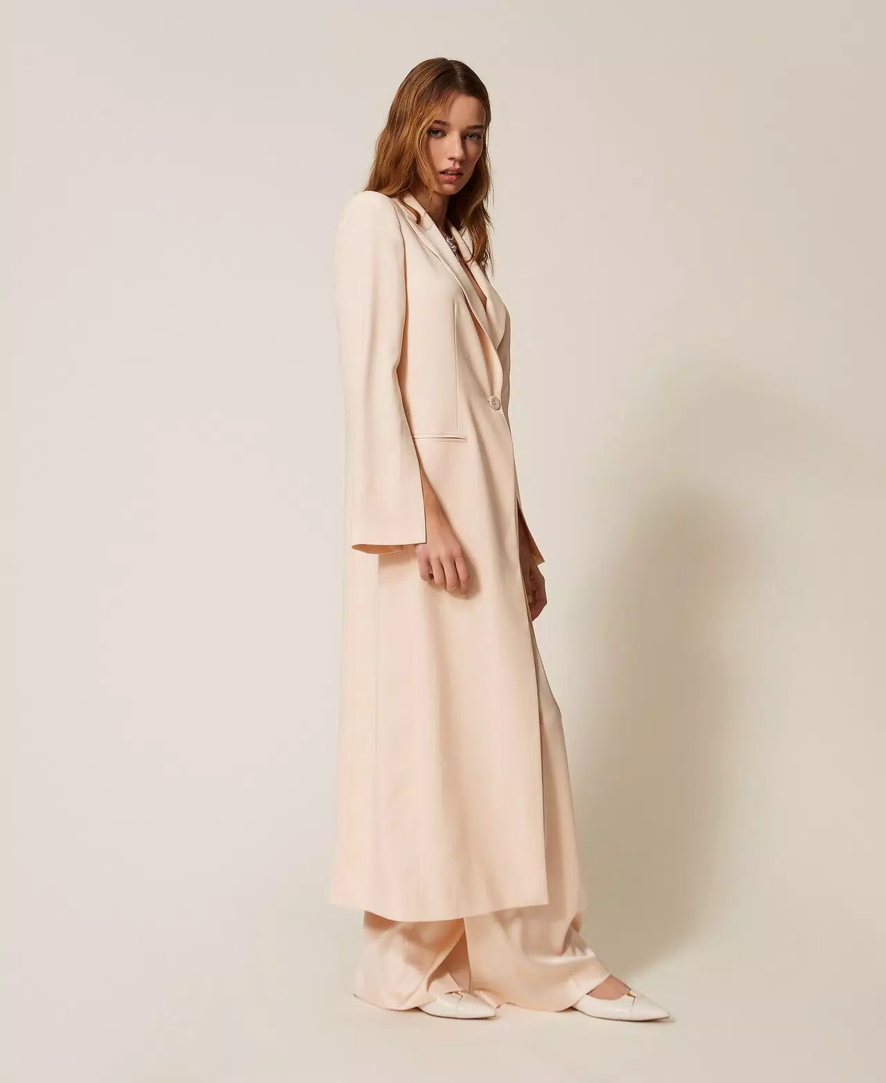 Envers satin duster coat