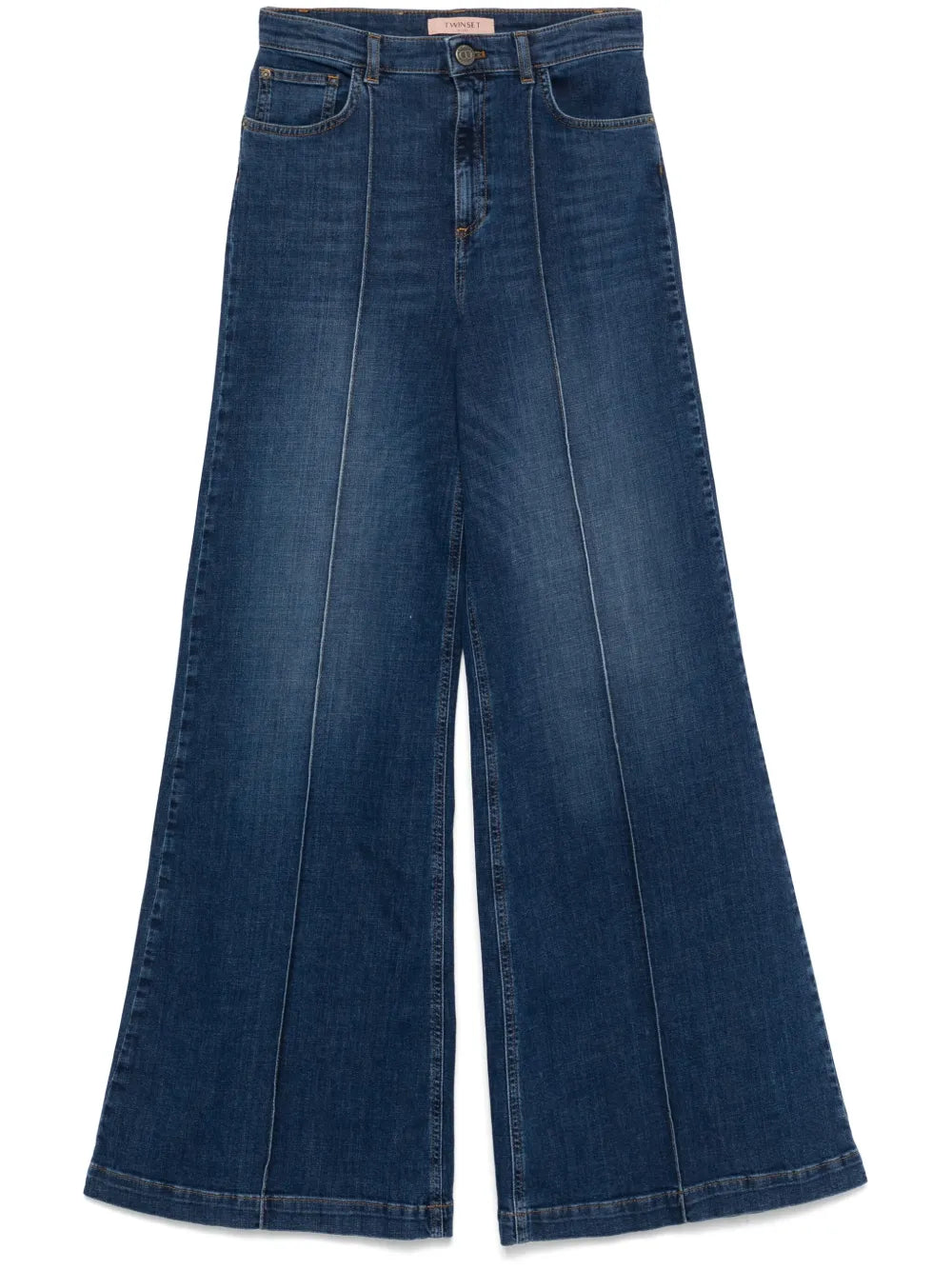 Wide-leg indigo jeans