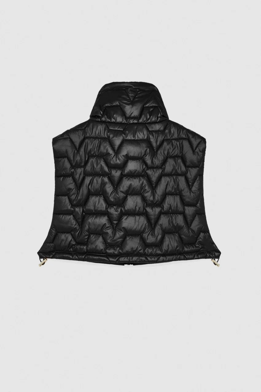 Crop padded vest