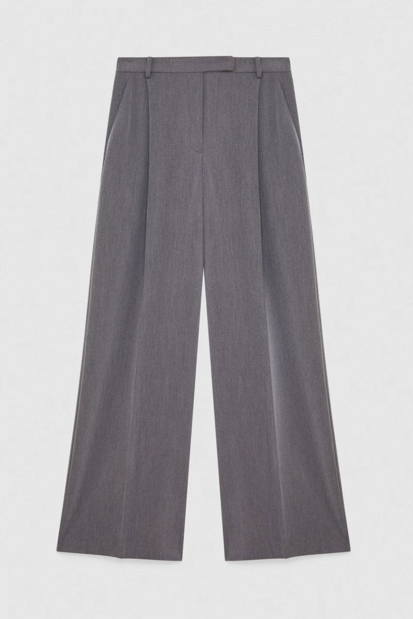Essential Viscose Pleated Trousers