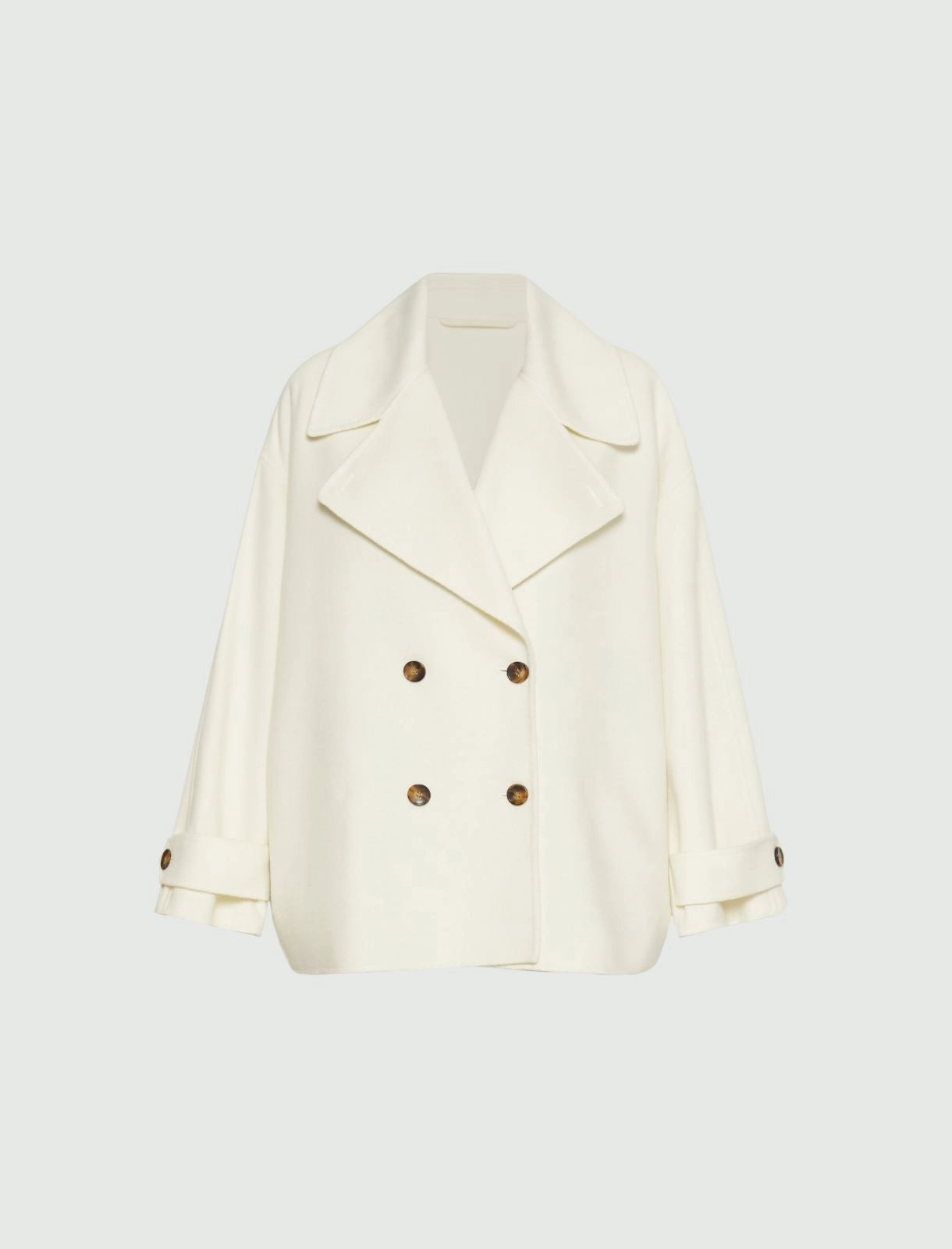 Wool heavy jacket white