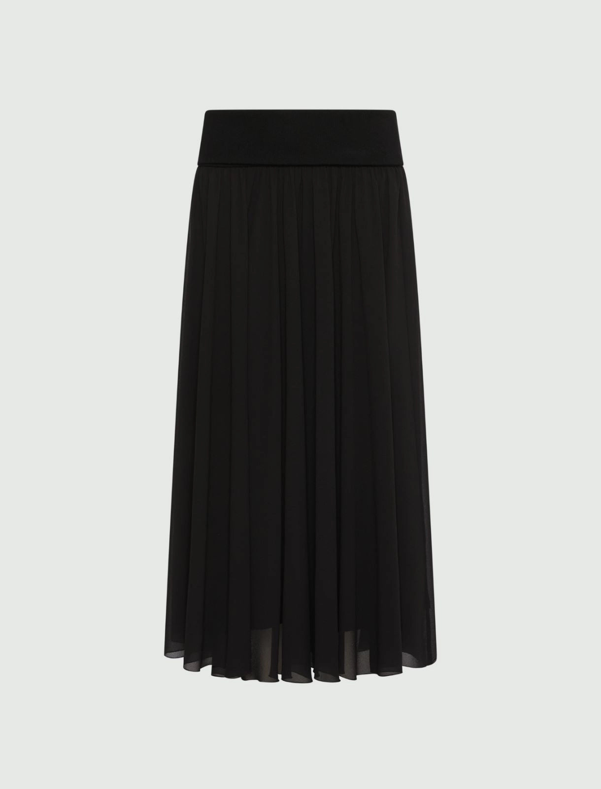 Flared georgette skirt