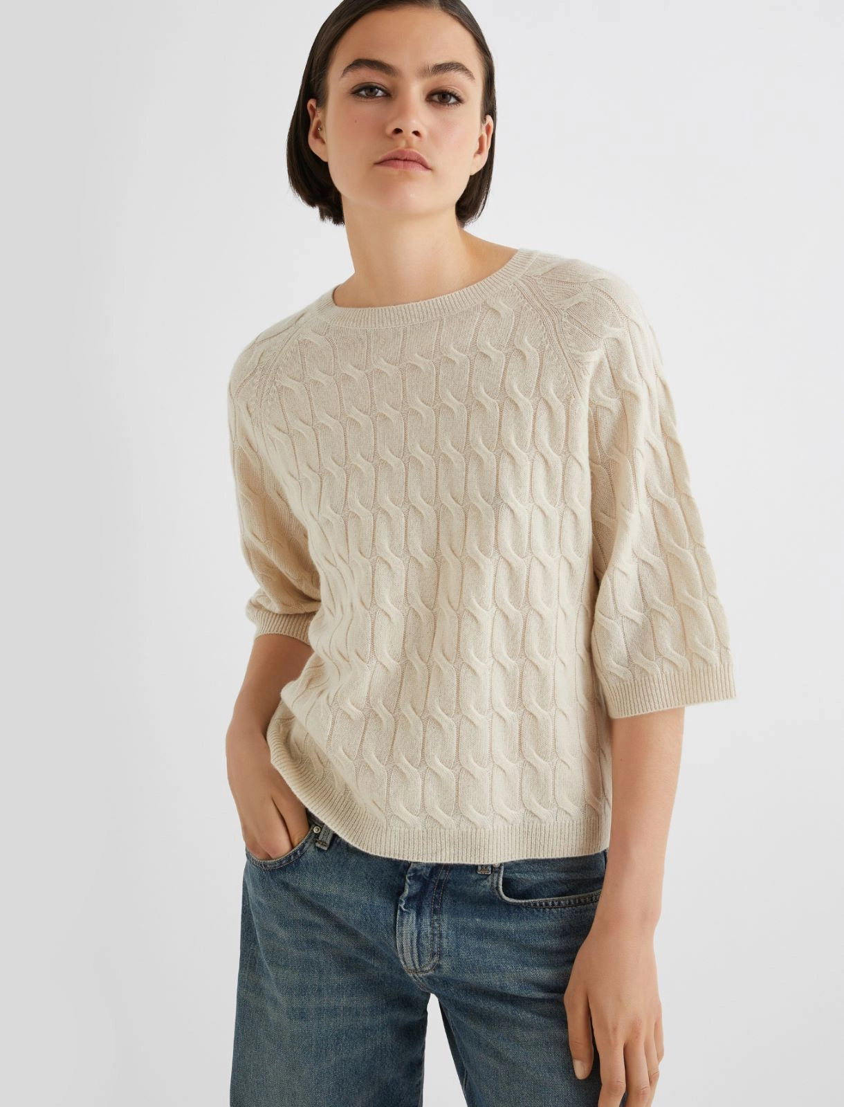 Ivory cashmere sweater