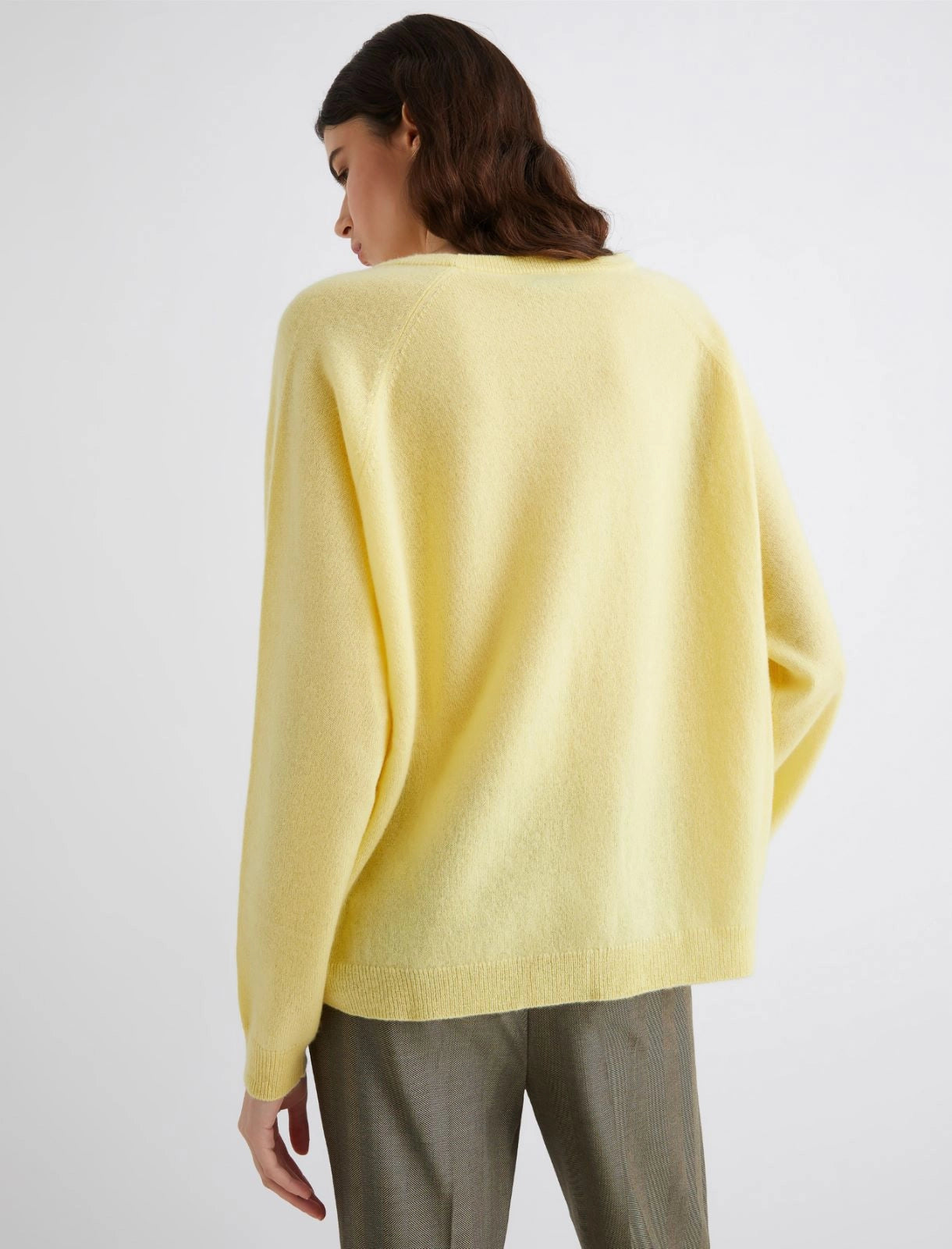 Pure cashmere sweater yellow