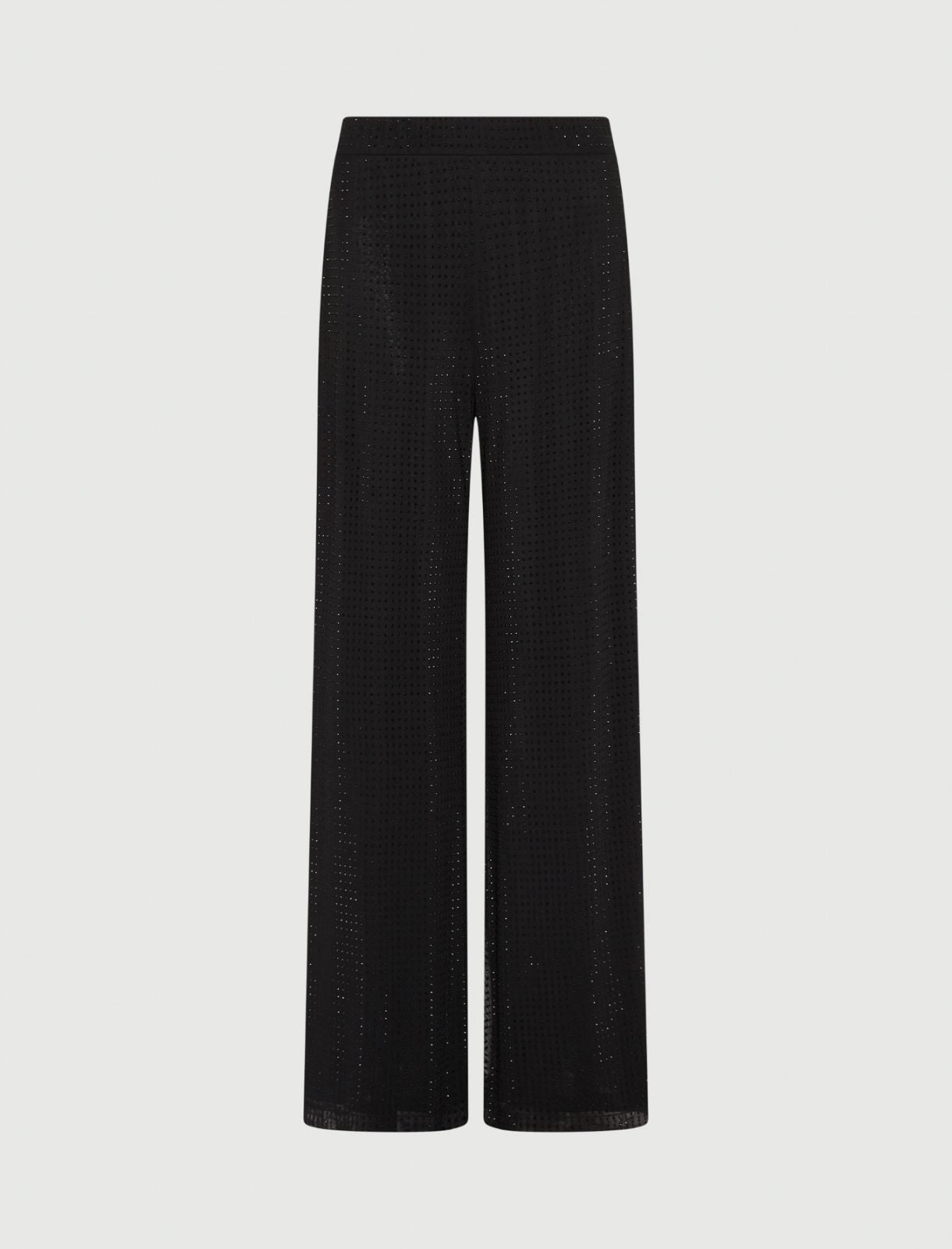 Rhinestone-detail jersey trousers