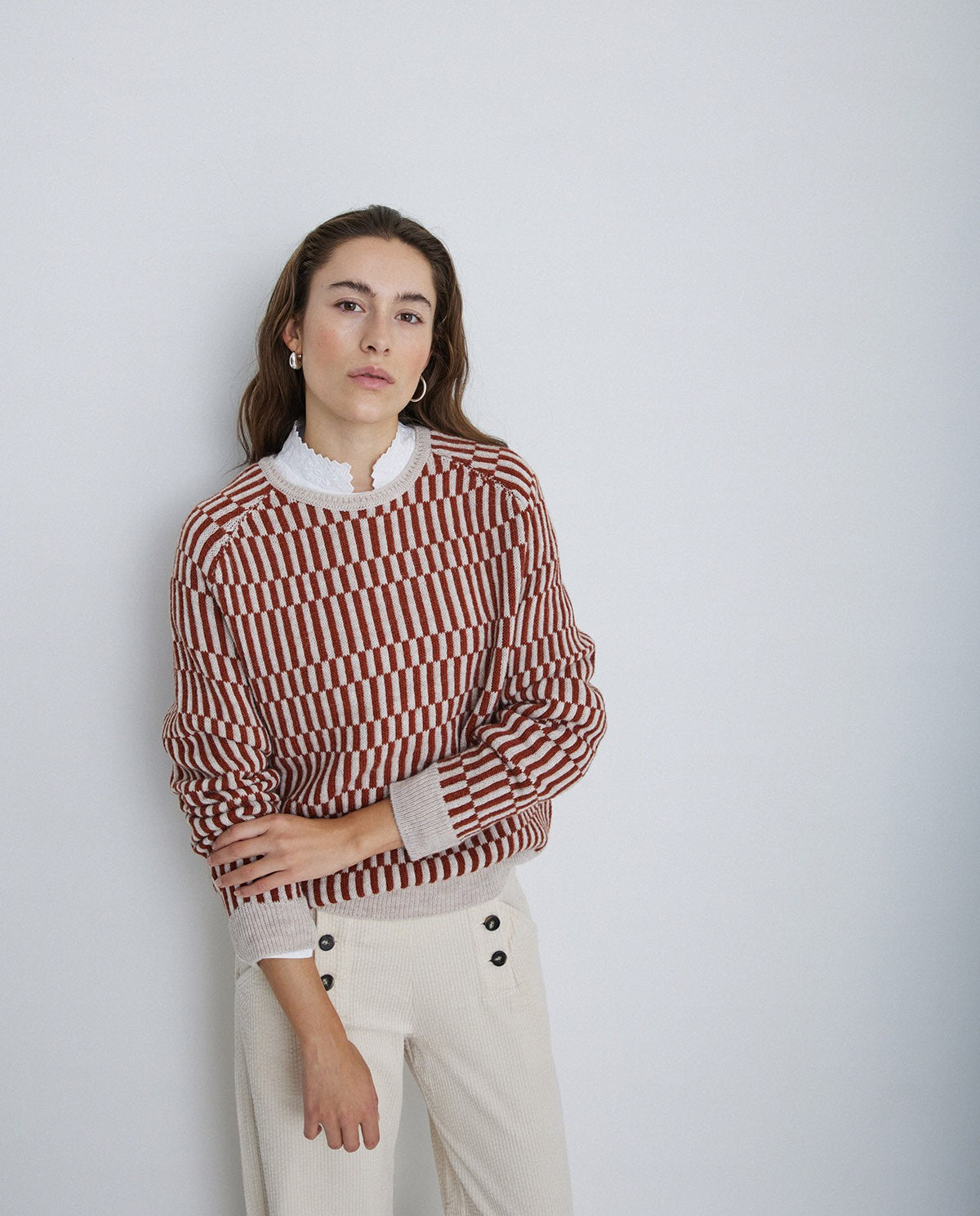 Wool & Alpaca Sweater Terracota