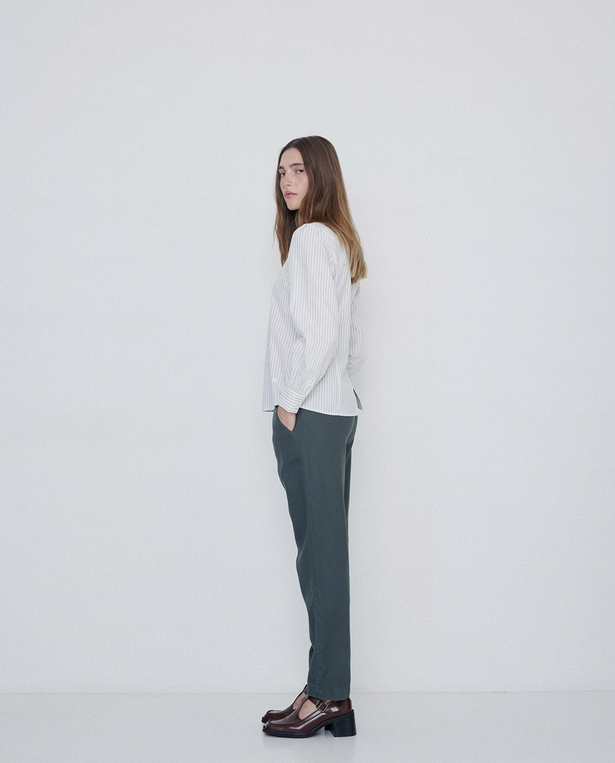 Striped Cotton Blouse