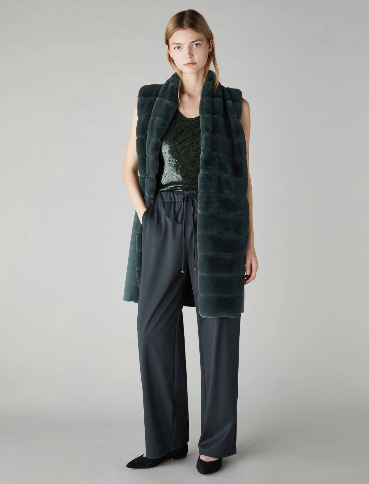 Padded Gilet Green
