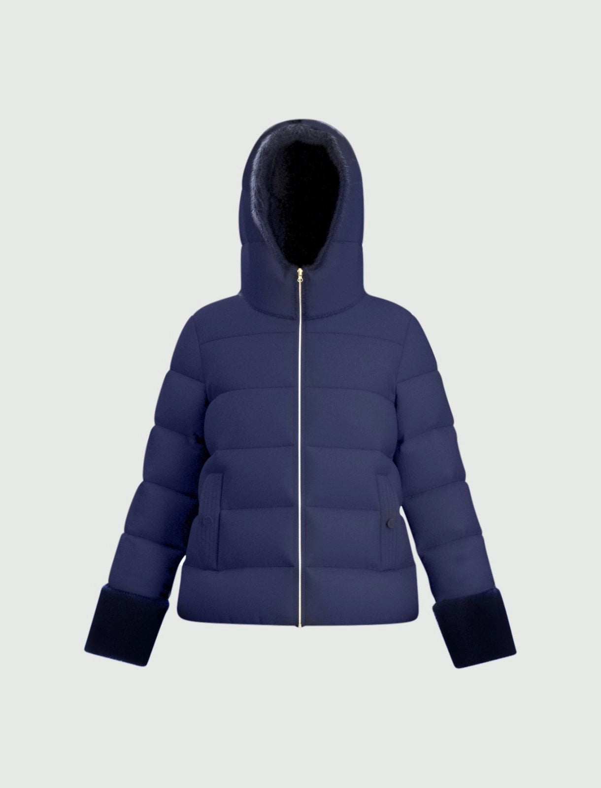 Puffer Jacket With Drawstring