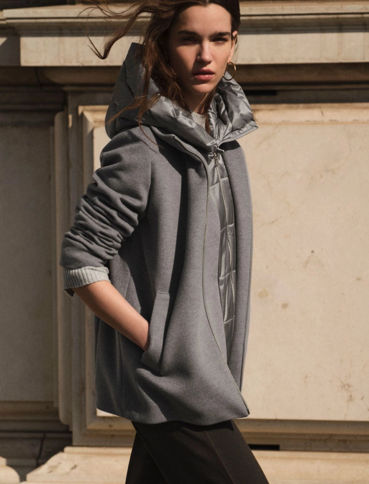 Soft padded cloth heavy jacket