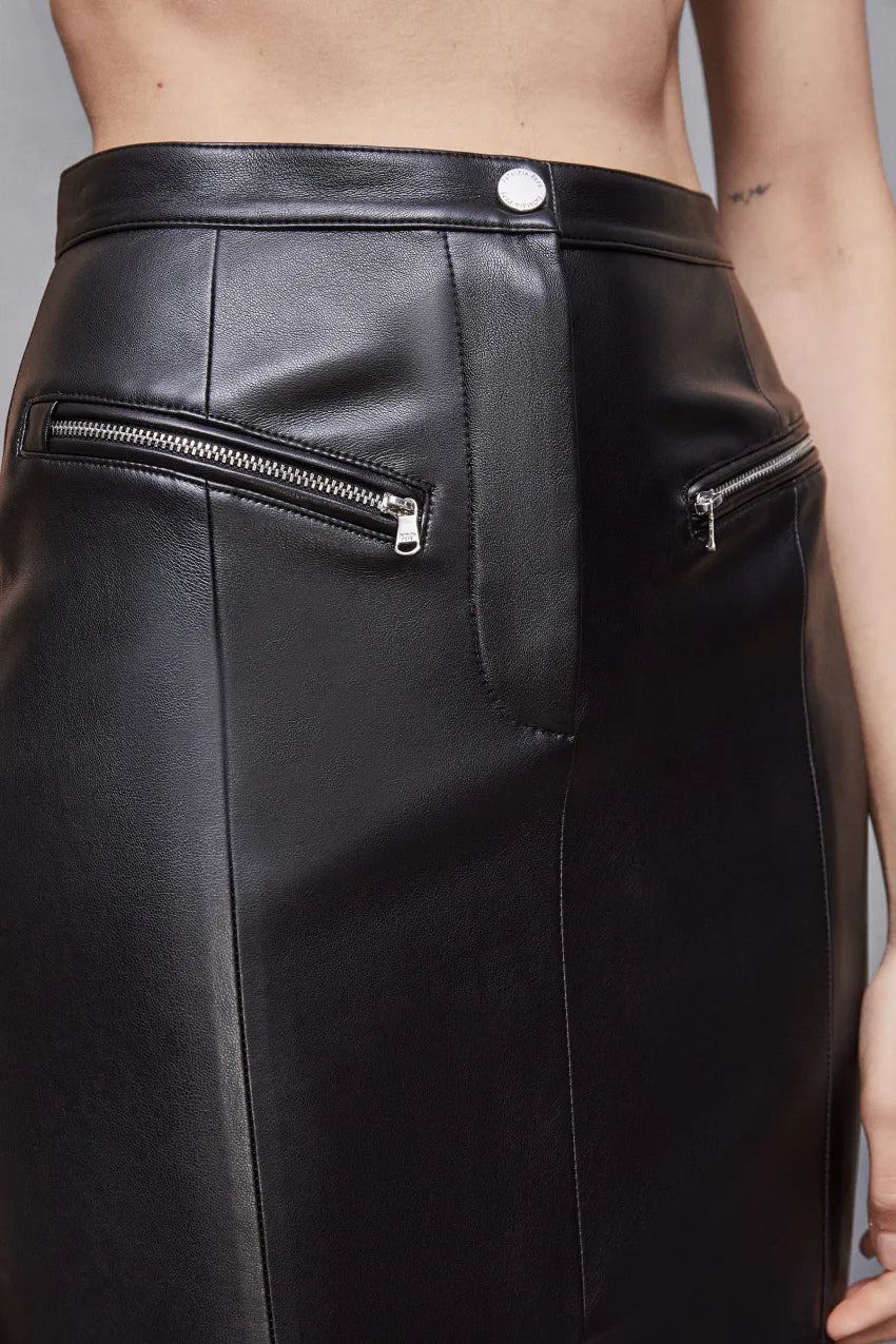 High-Waisted Midi Skirt