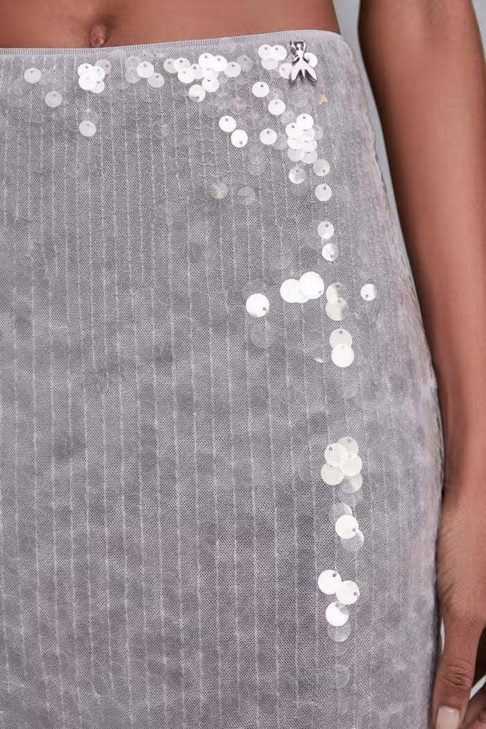 Sequin midi skirt