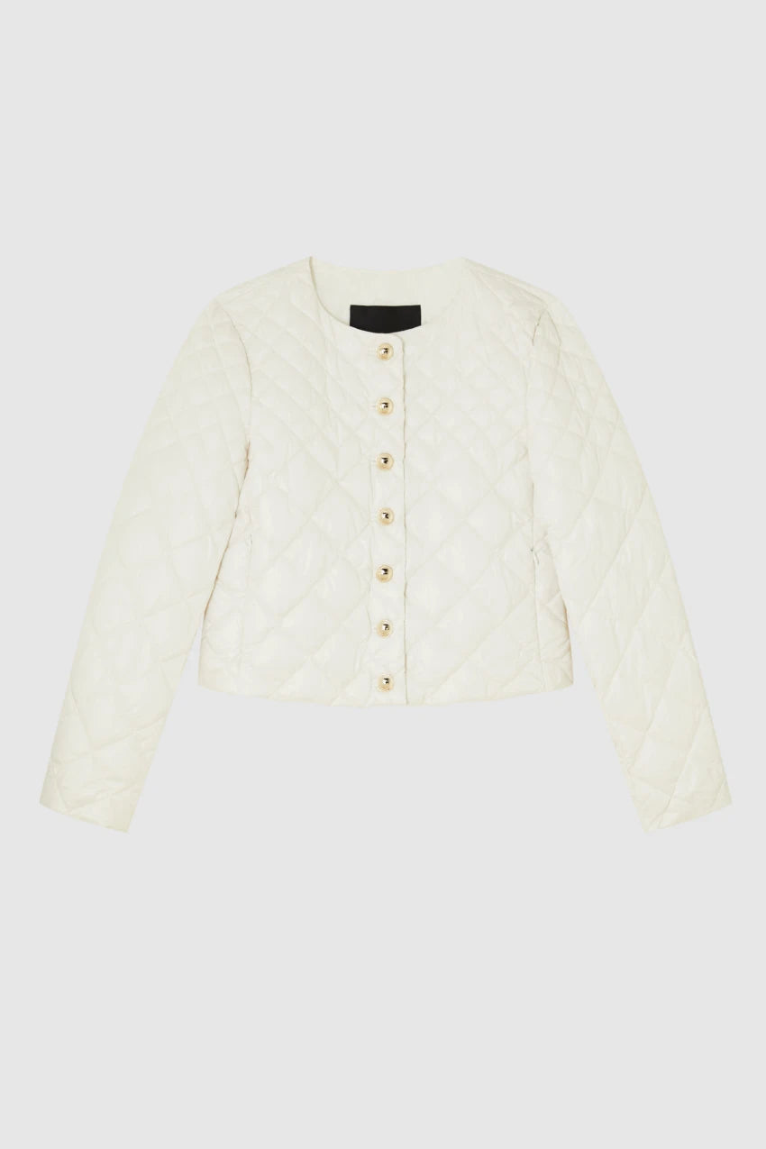 Glossy Duck-Feather Padded Jacket