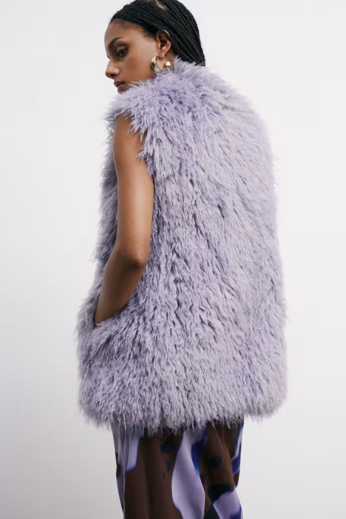 Fluffy vest