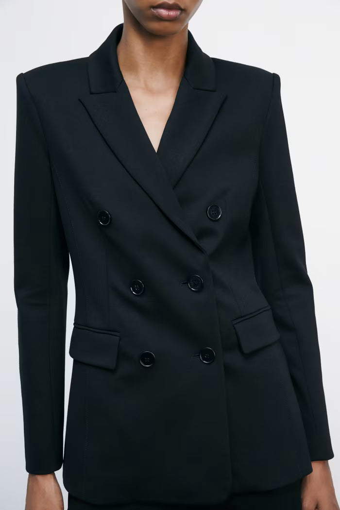 Double-breasted jacket with Fly rivets