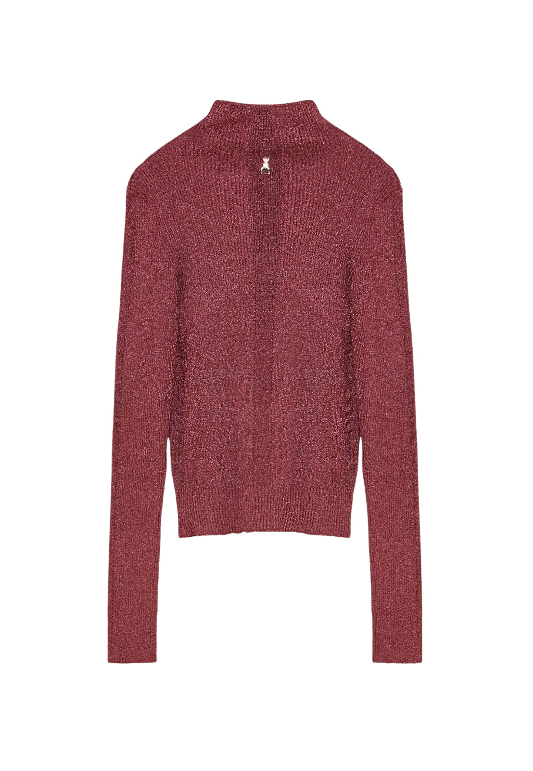 Metallic knitted top