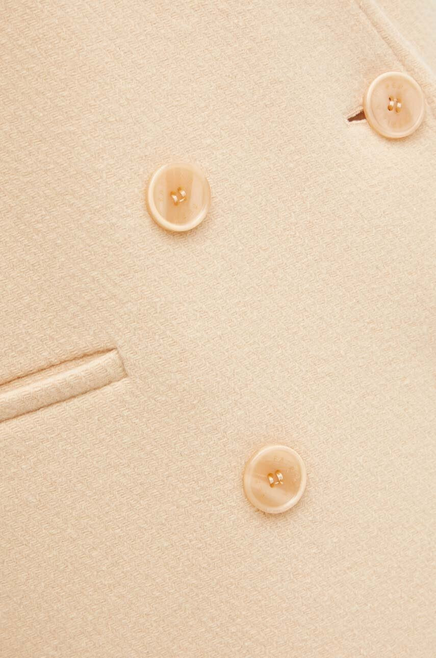 Wool sleeveless coat