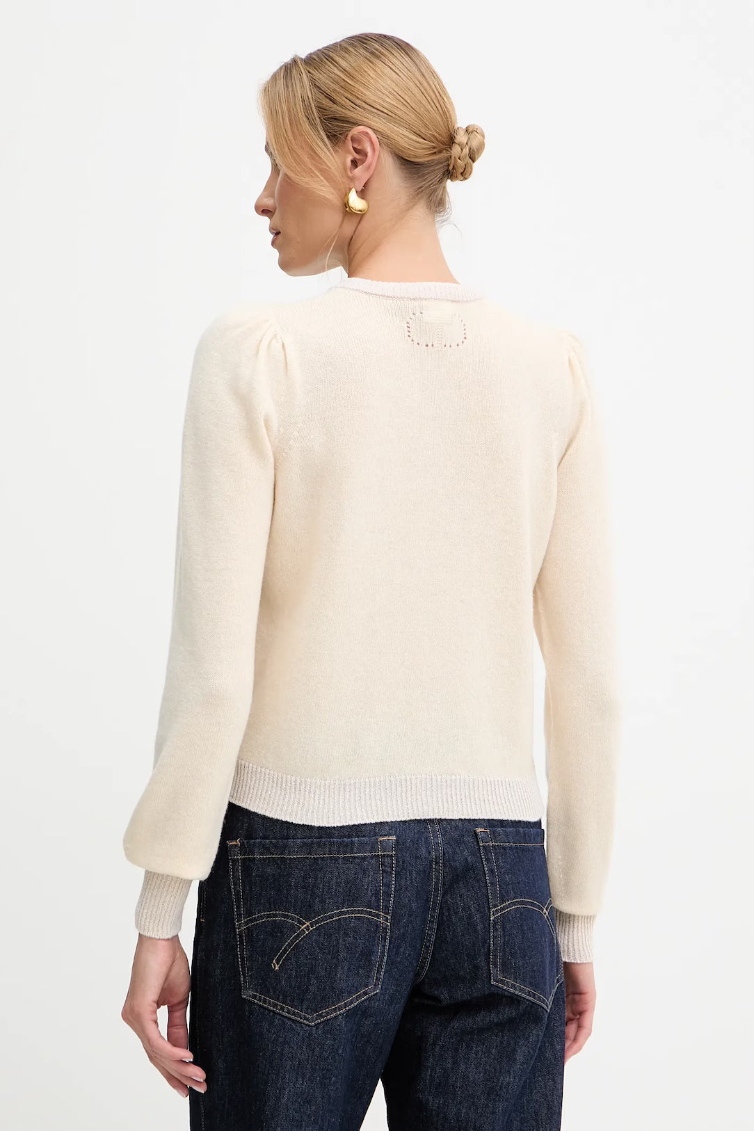 Cashmere blend cardigan with lurex