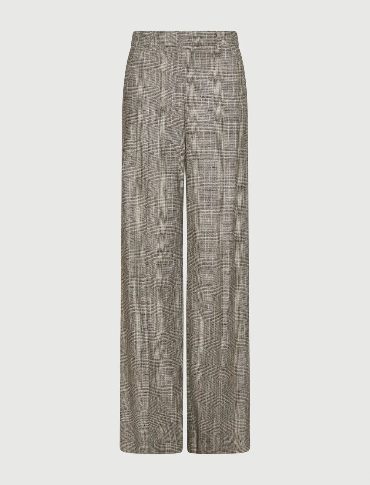 High-waisted trousers grey