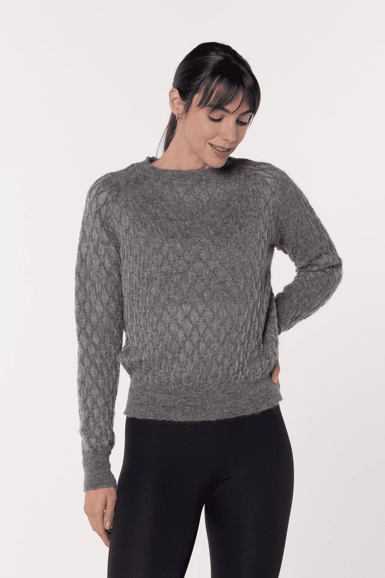 Jane alpaca sweater grey