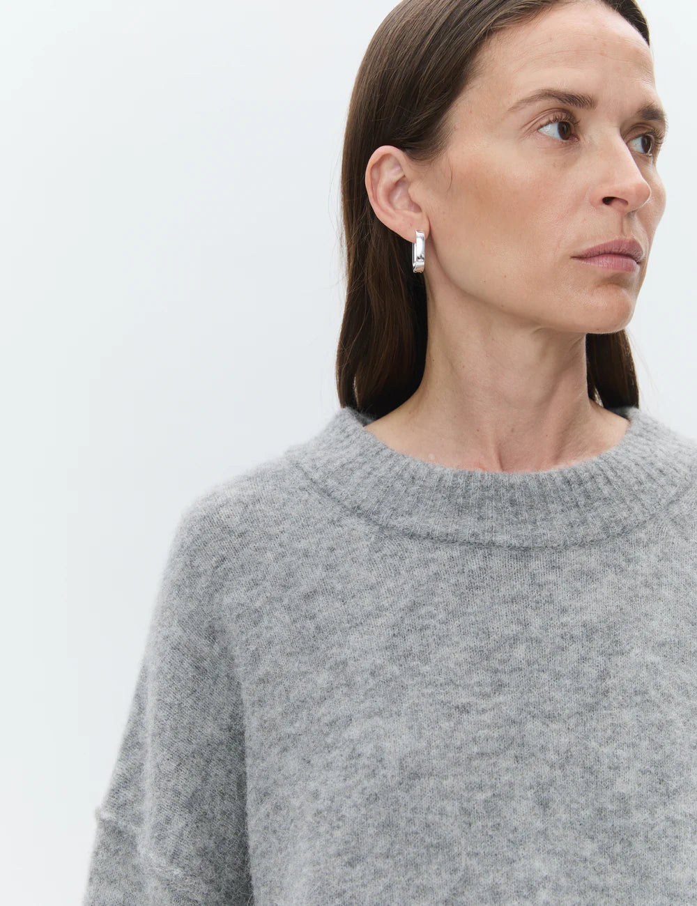 Josie Cozy Days Soft Alpaca Sweater Grey