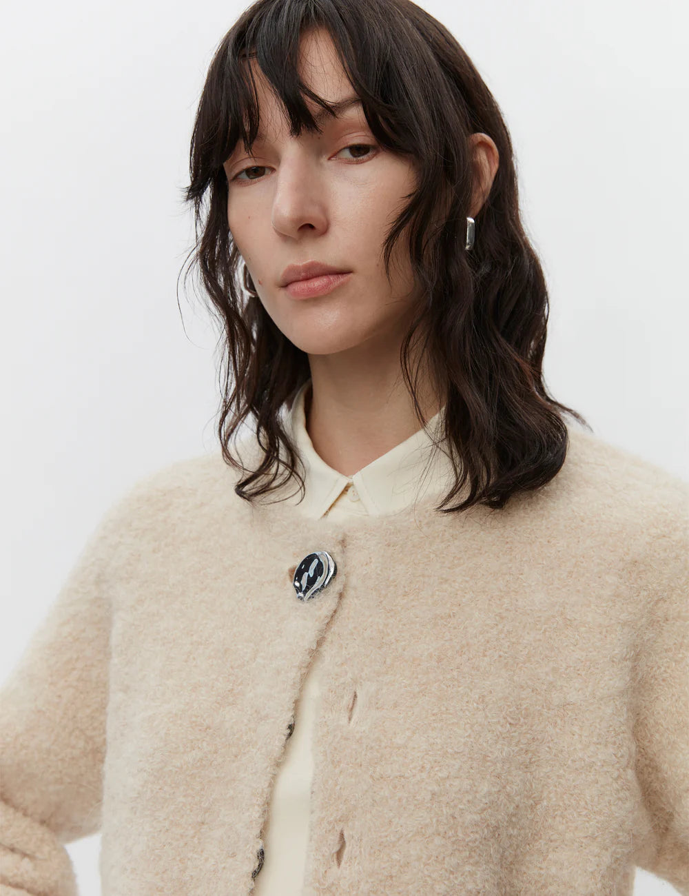 June luxe boucle cardigan