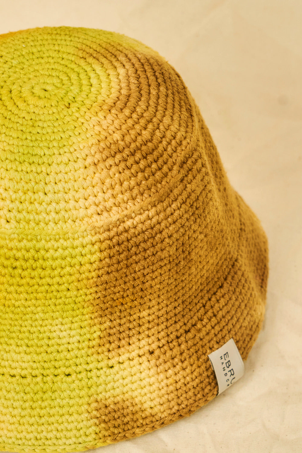 Kiwi Hand-dyed Crochet Bucket Hat