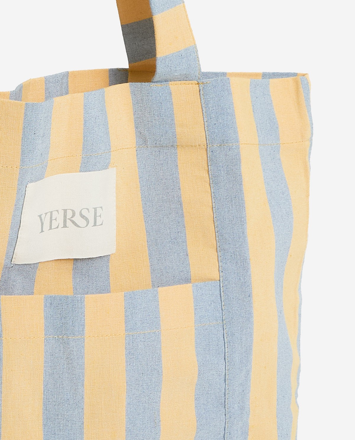 Striped tote bag