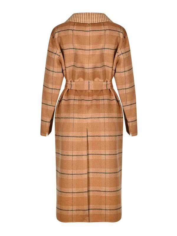 Double wool cloth reversible coat